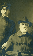 Oliver Otis Howard, son Chauncey, and grandsons Bill and Harry, date unknown.